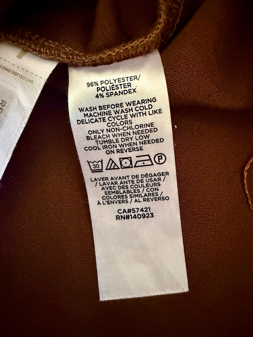 LOFT Camel Brown High-Rise Faux Suede Stretch Ankle Pants Side Zip | M - Picture 11 of 11